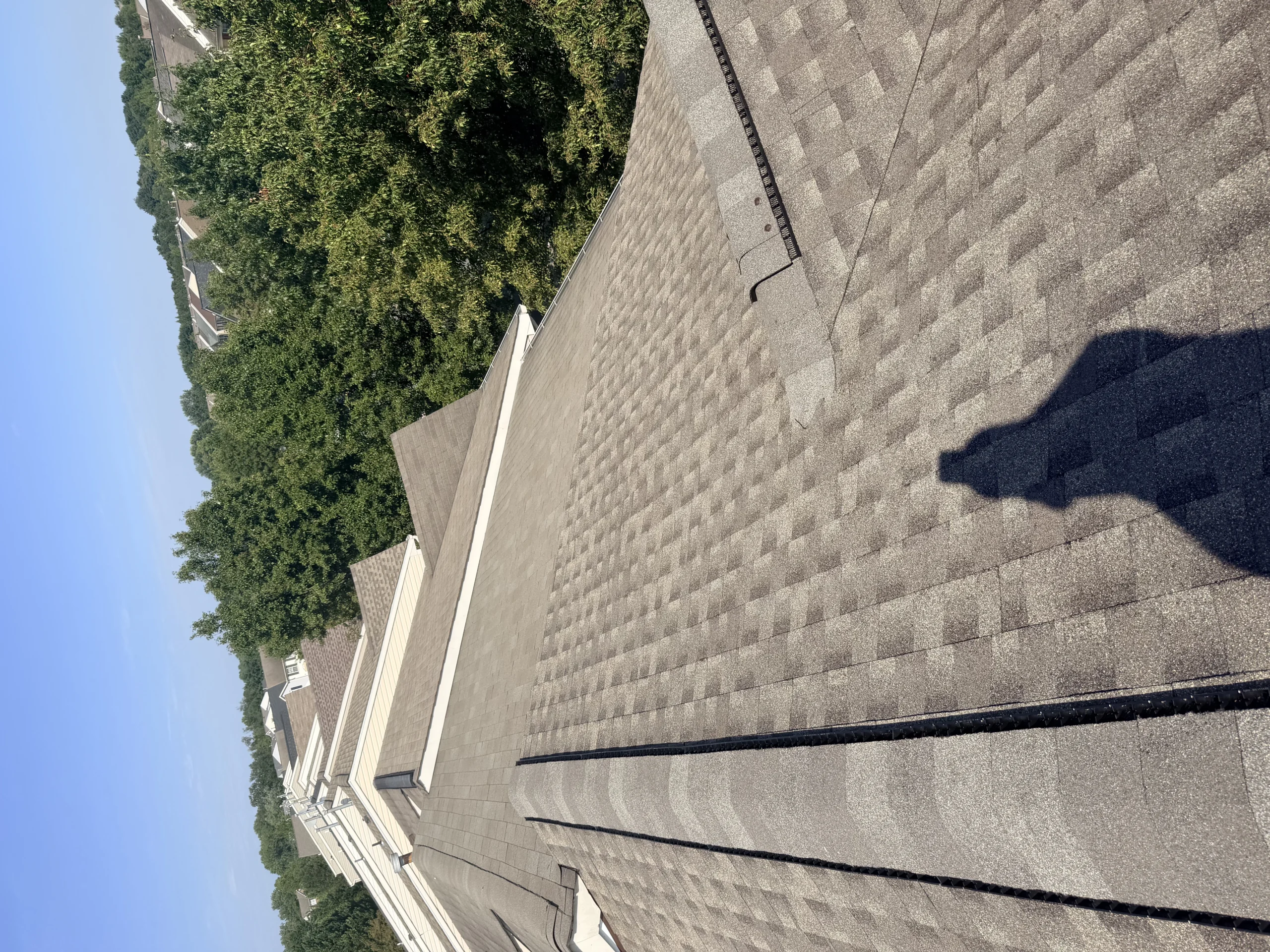 Roofing components and residential roof surface