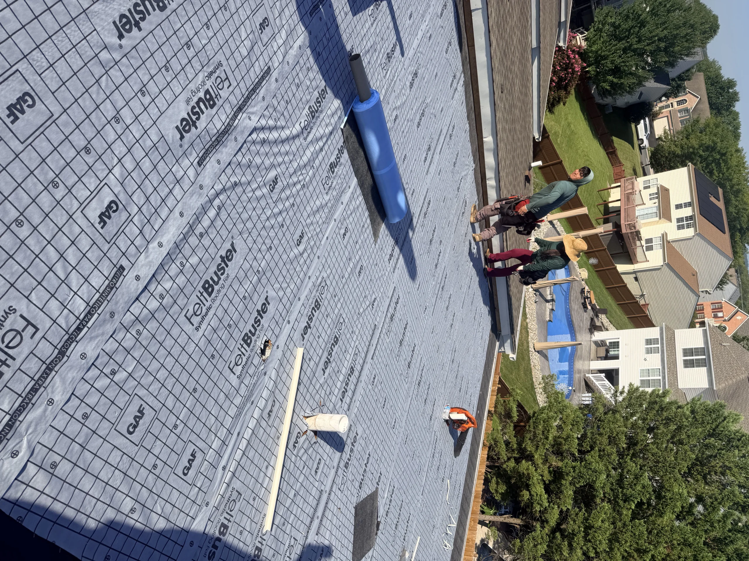 Residential roofing work for homeowners considering roofers Pasadena MD