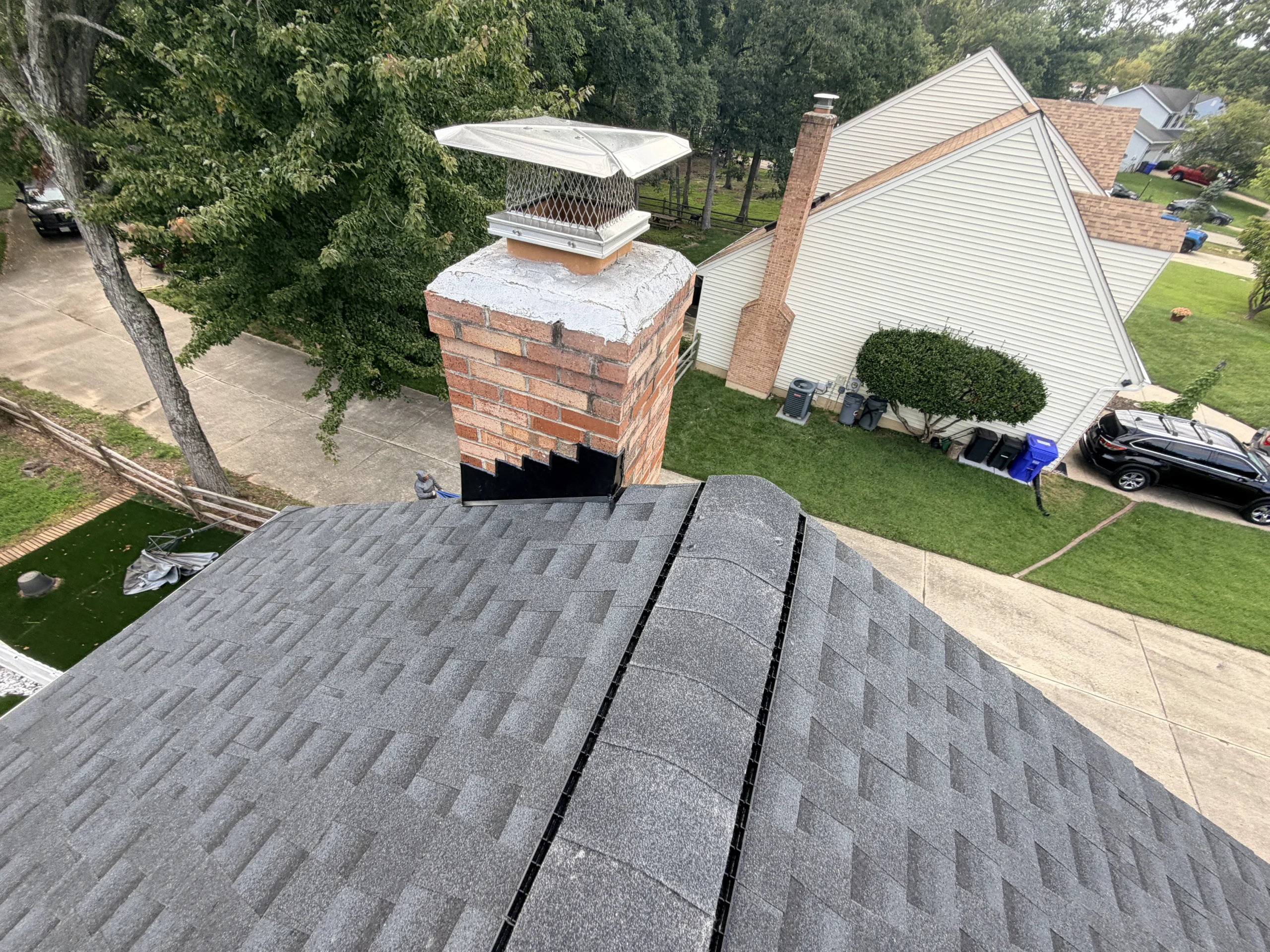 Roofing surface and installation work