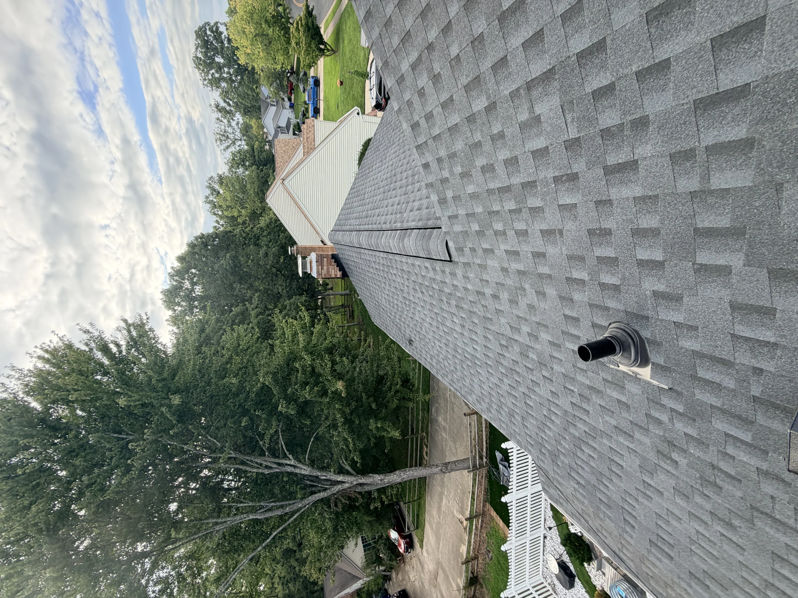 Residential roofing work and building protection
