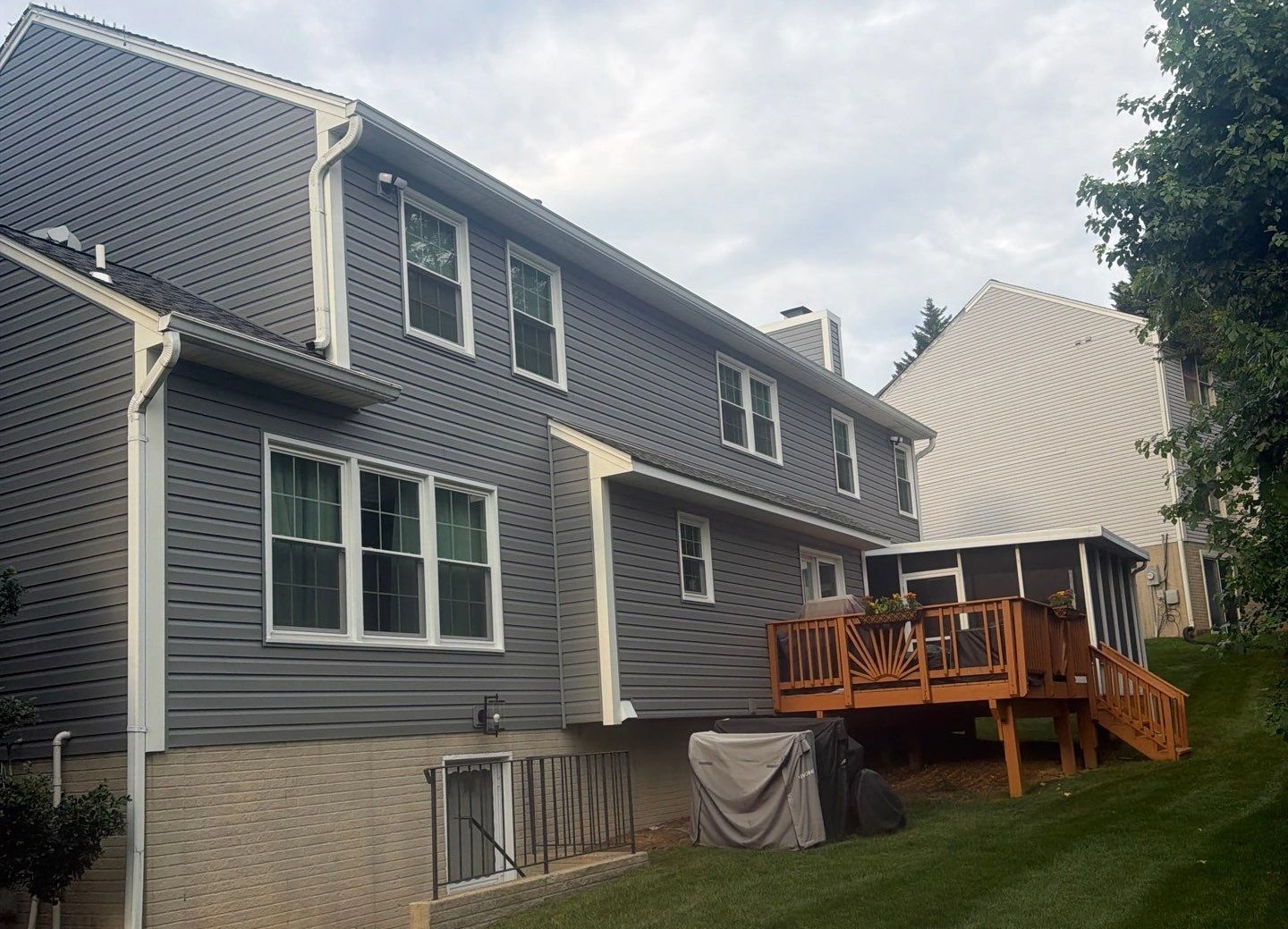Roof and facade condition reference used around Gutter Installation Laurel MD project discussions in Laurel